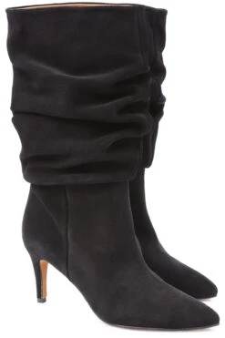 Stiefel Aus Veloursleder