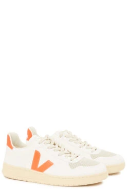 Sneaker V-10 White Orange