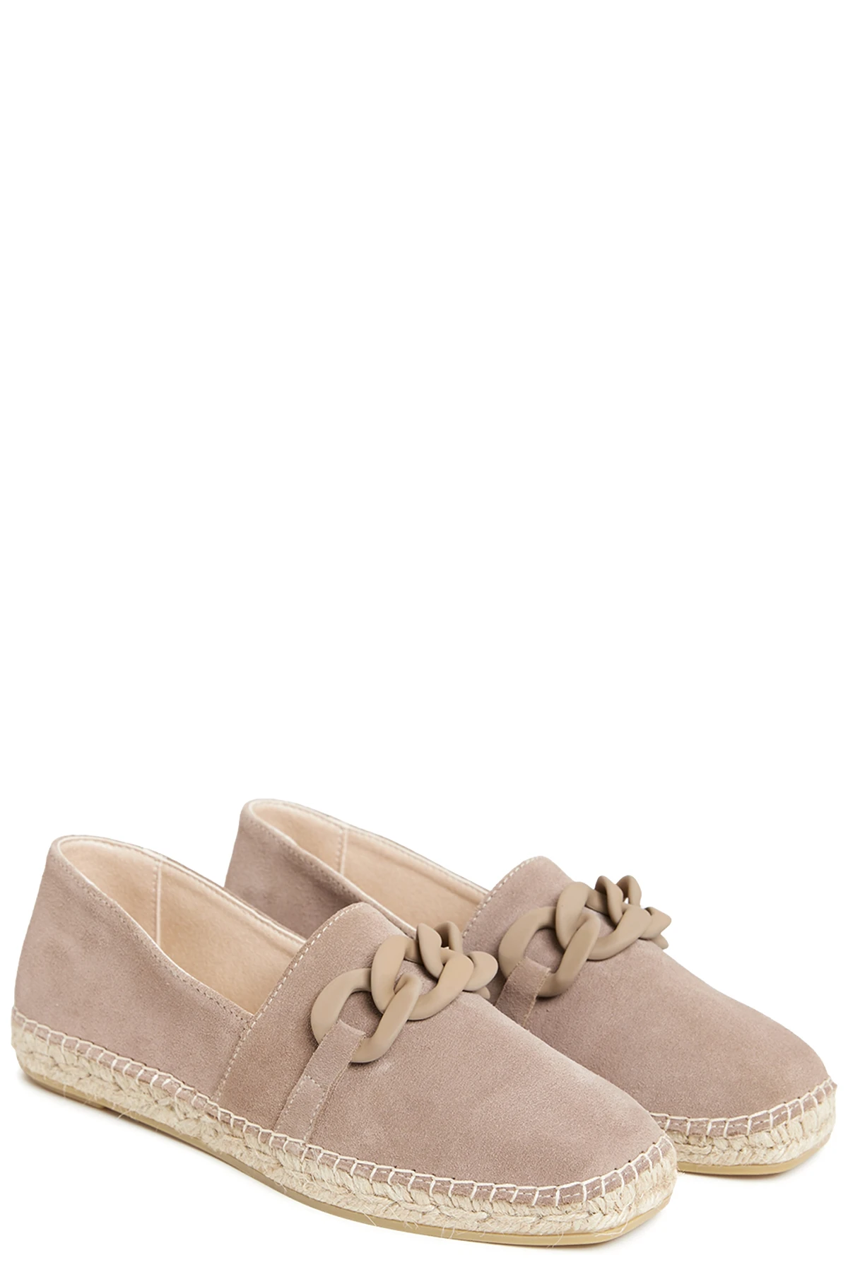 Chain Loafer Aus Veloursleder